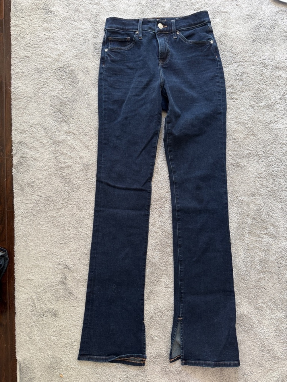 Express Dark Blue Skyscraper Mid-Rise Jeans